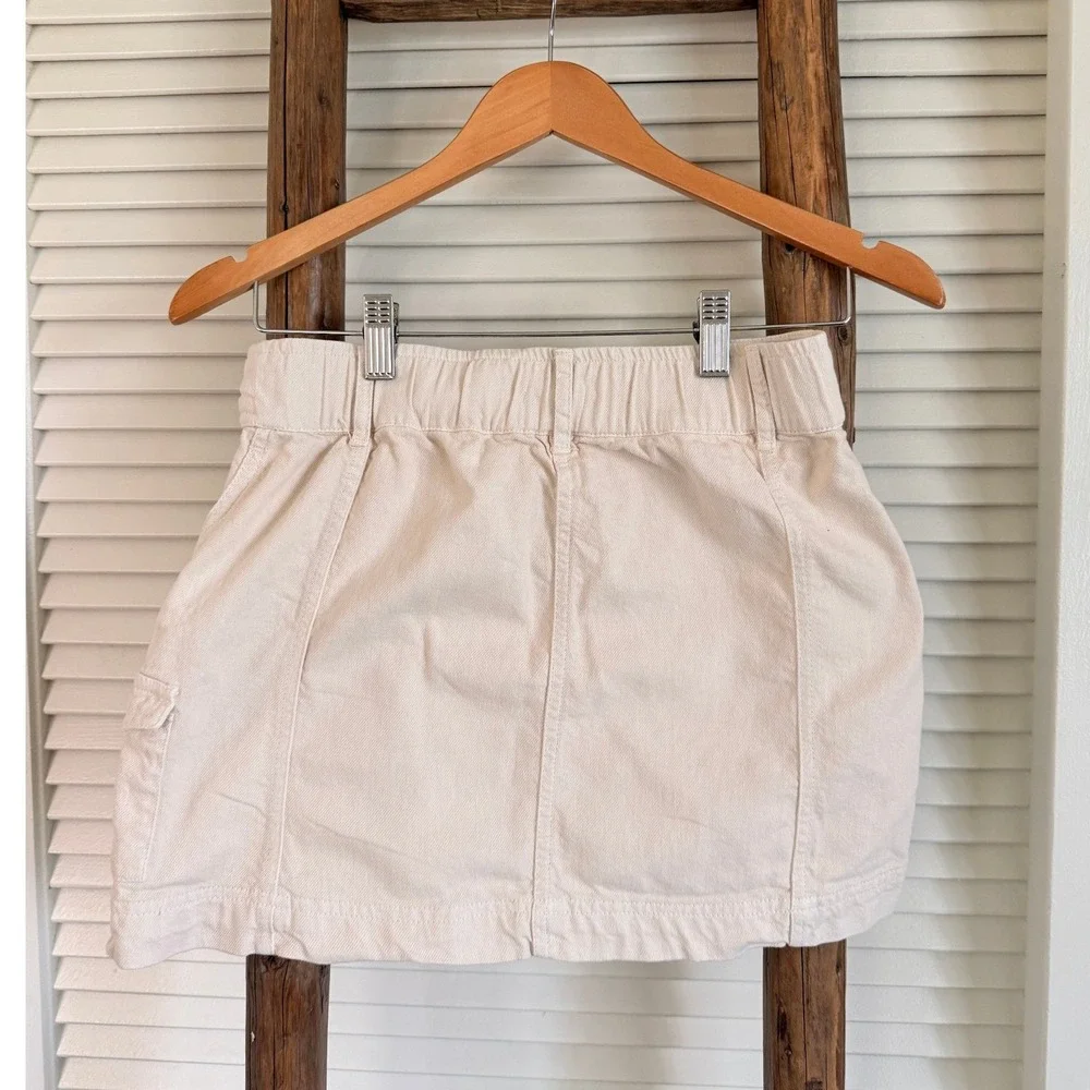 Roxy‎ Utility Mini Skirt Small Cream